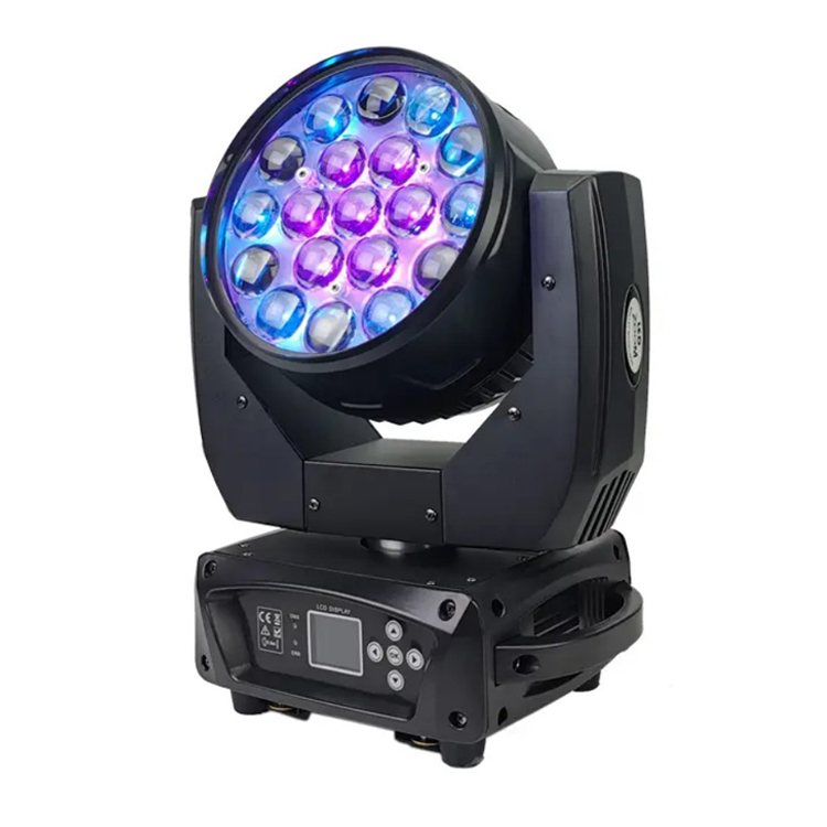YC-6519 WZ 19颗12W LED 摇头调焦染色灯